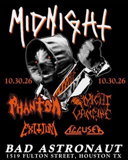 Midnight, Phantom, Night of the Vampire, Exitium & Accuser at Bad Astronaut Brewing