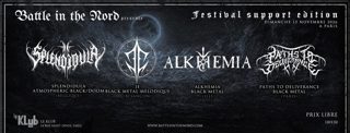 [Black Metal] Splendidula + JE + Alkhemia + Paths to Deliverance - Battle in the Nord Support -Paris